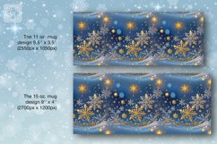 Christmas Snowflakes/ Christmas Vibe mug wrap. 11&amp;15oz Product Image 2