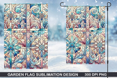 Garden Flag Sublimation| Christmas Garden Flag PNG Design Product Image 1