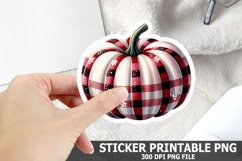Halloween Pumpkin Sticker| Halloween Sticker PNG Design Product Image 1
