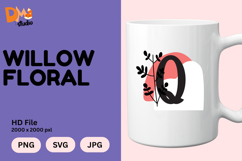 Willow Floral Monogram Product Image 1