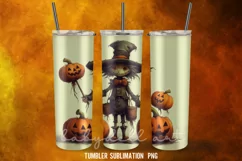Halloween Scary Tumbler Wrap Sublimation Desings Product Image 4
