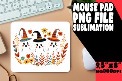 Halloween Ghost Mouse Pad Watercolor Art PNG Product Image 1