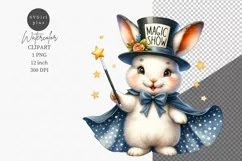 Bunny clipart, Magic show clipart, Fantasy clipart Product Image 1