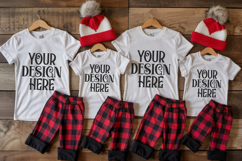 Christmas Family Matching Group Flat Lay Mockup Product Image 1