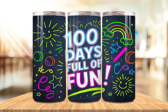 100 Days Of School Tumbler wrap, Teacher Day 20oz Tumbler Product Image 1