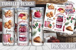 Sublimation Tumbler WRAP Christmas Design Quote Watercolor Product Image 1