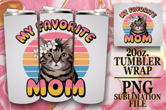 COZY VIBES 20oz TUMBLER WRAP, Cat Lover Product Image 1