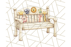 Tiny Zoo Friends Clipart, Cute Cartoon Zoo Animals PNG Product Image 4
