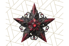 Gothic Christmas Clipart Dark Holiday PNG, Dark Christmas Product Image 4
