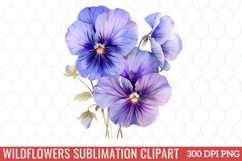 Wildflowers Sublimation Clipart Product Image 1
