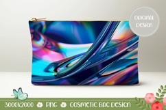 Neon Glass Cosmetic Bag, Abstract Cosmetic Bag PNG Product Image 1