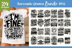 Sarcastic Quotes SVG Bundle | Funny Quote Sublimation Product Image 1