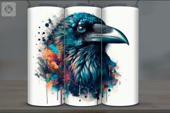 4 Raven Tumbler Sublimation, 20 oz Tumbler Wrap Product Image 2