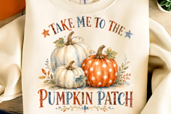 Autumn Sublimation, Fall Sublimation, Pumpkin Autumn PNG Product Image 5