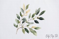 Watercolour Rustic Christmas Clipart PNG Product Image 1