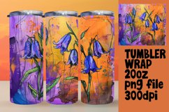 Colorful Flower Pattern Wrap for 20oz Tumblers Product Image 1