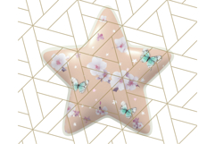 Cute Puffy Star Clipart PNG, 3D Glossy Pastel Stars Clip Art Product Image 4