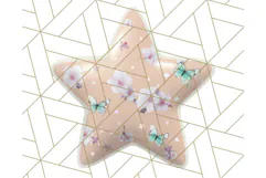 Cute Puffy Star Clipart PNG, 3D Glossy Pastel Stars Clip Art Product Image 4
