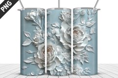 Flowers Tumbler Wrap | Sublimation Design | Tumbler PNG Product Image 1