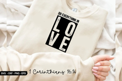 Do Everything In Love- Christian Sleeve T-Shirt Design Product Image 1