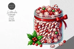 Christmas clipart, Candy clipart, Winter clipart Product Image 1