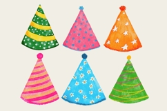 Party hats watercolor png Product Image 2