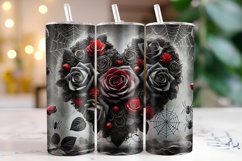Roses Heart Tumbler Wrap | Sublimation | Tumblers Product Image 1