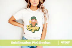 Happy St Patrick's Day PNG DTF Irish Lucky Leprechaun Beer Product Image 2