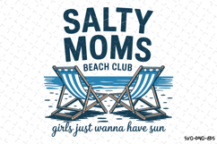 Salty moms Beach Club Svg | Quotes Svg | Svg Cut Files Product Image 1