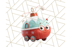 Christmas Train Ride PNG Clipart with Yeti and Elves Product Image 4