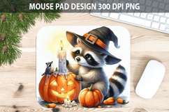 Watercolor Raccoon Mouse Pad Sublimation - Animal PNG Product Image 1