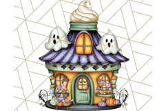 Whimsical Halloween Cake Clipart PNG, Spooky Desserts Product Image 4