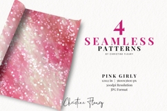 Seamless Pink Girly Digital Paper Product Image 2