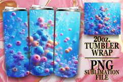 Cozy vibes 20oz tumbler wrap, 3D Fruits Product Image 1