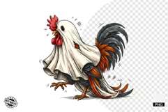 Halloween Ghost Chicken PNG Product Image 1