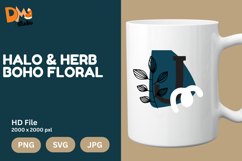 Halo &amp; Herb Boho Floral Monogram Product Image 1