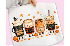 Fall Vibes PNG, Spooky Season Halloween PNG, Coffee PNG Product Image 2