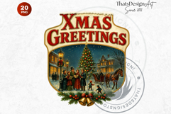 Christmas Greetings clipart PNG Set 2, Holiday Quotes wishes Product Image 10