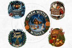 Christmas Greetings clipart PNG Set 2, Holiday Quotes wishes Product Image 9