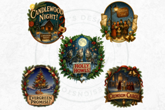 Christmas Greetings clipart PNG Set 3, Holiday Quotes wishes Product Image 9