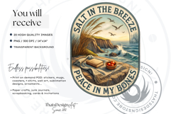 Coastline Summer Bliss PNG Set, Beach Quotes Clipart, Ocean Product Image 2