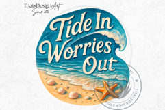 Coastline Summer Bliss PNG Set, Beach Quotes Clipart, Ocean Product Image 8