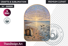 Coastline Summer Bliss PNG, Beach Quotes Clipart, Ocean Product Image 1