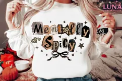 Mentally Spicy Sarcastic PNG Sassy Funny Mental Health Png Product Image 3