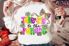 Take Me To The Parade PNG, Mardi Gras PNG, Fleur De Lis PNG Product Image 3