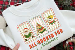 All Booked for Christmas Png, Christmas Books Png Book Lover Product Image 2