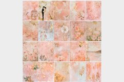20 Coral Gold Grunge Vintage Romantic 8.5x11 Digital Papers Product Image 10
