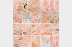 20 Coral Gold Grunge Vintage Romantic 8.5x11 Digital Papers Product Image 10