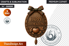 Cozy Thanksgiving greetings PNG, Grateful Quotes Clipart Product Image 1