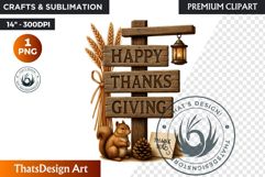 Cozy Thanksgiving greetings PNG, Grateful Quotes Clipart Product Image 1